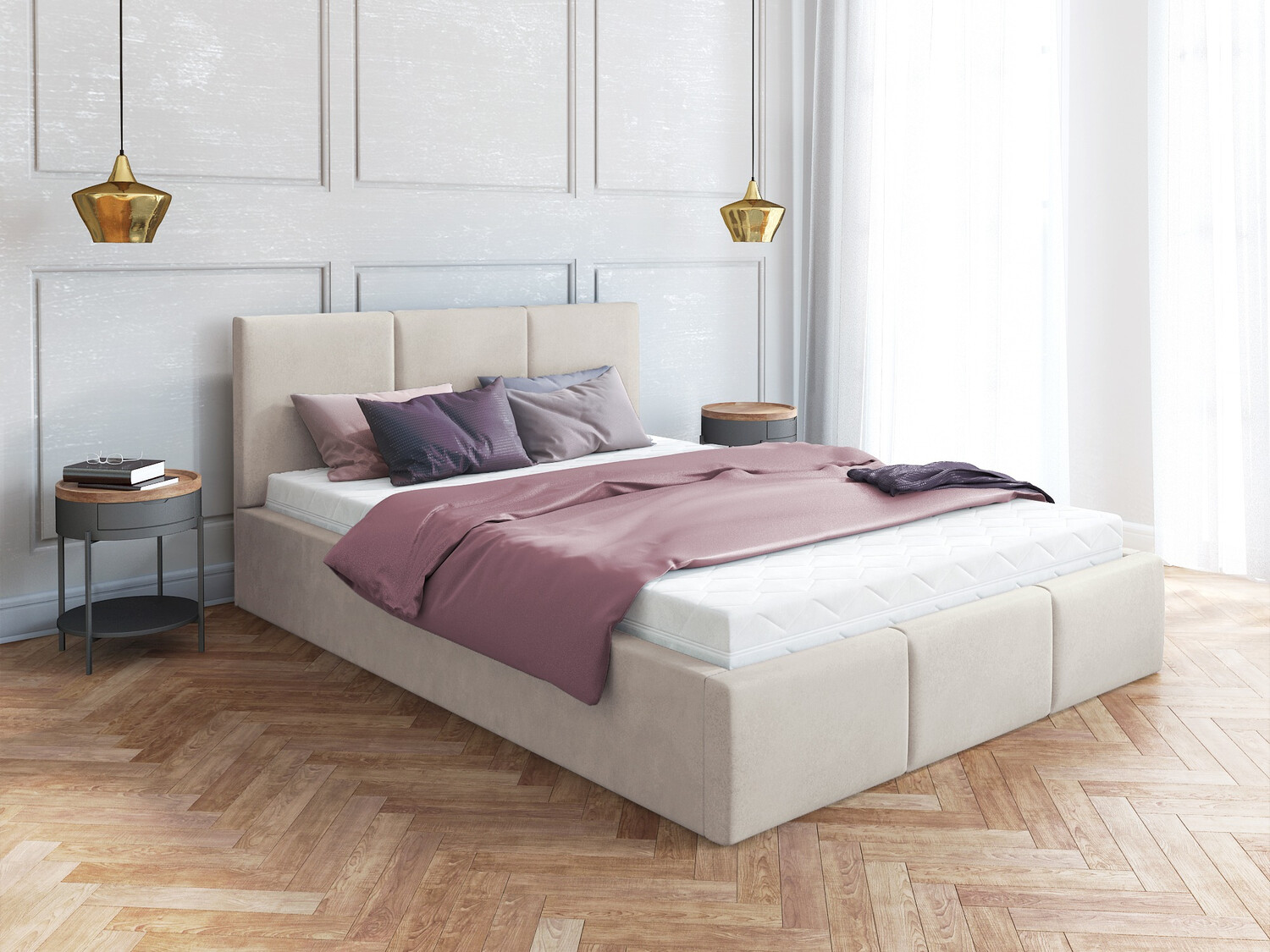 Bed Fairfield 109 (Crème)