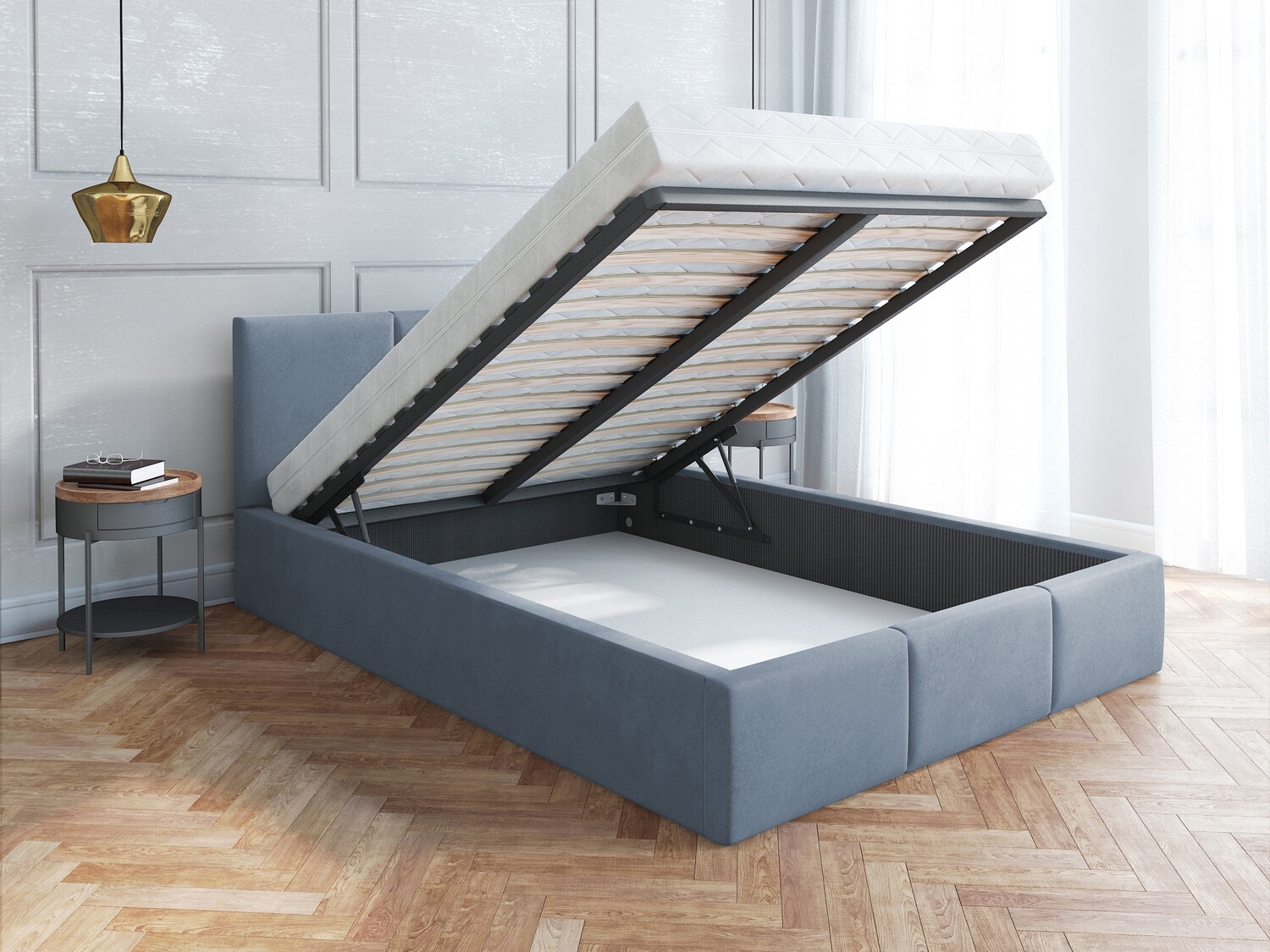 Bed Fairfield 109 (Grijs)