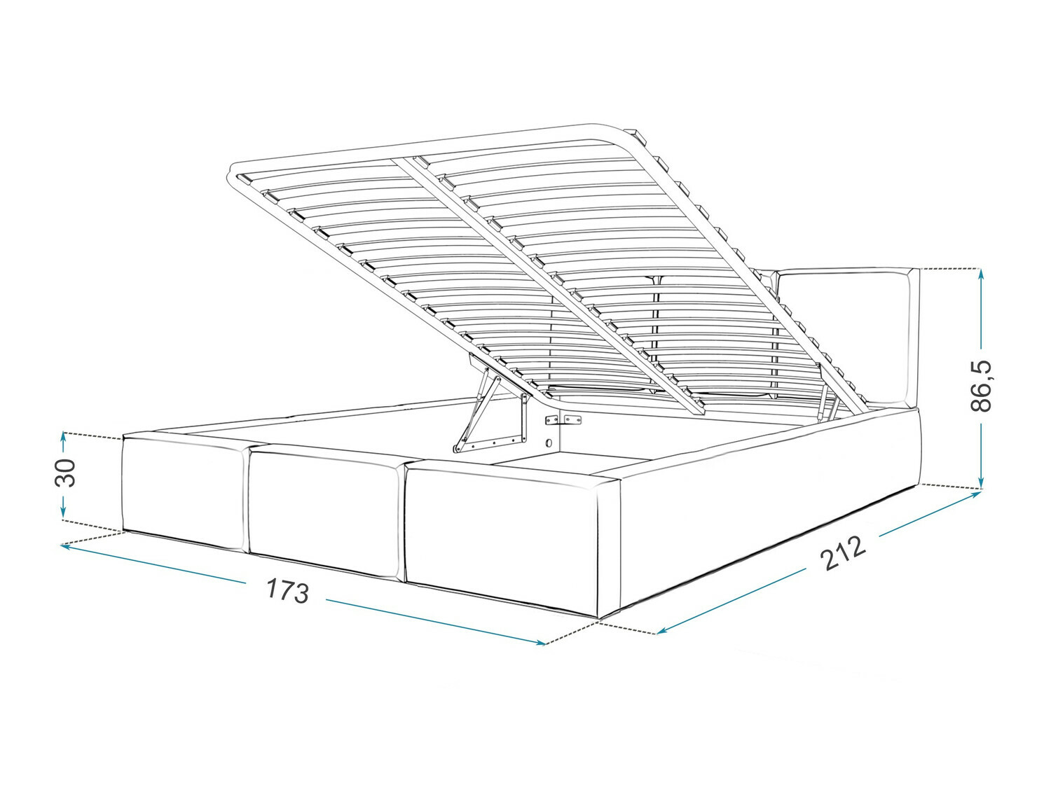Bed Fairfield 109 (Roze)