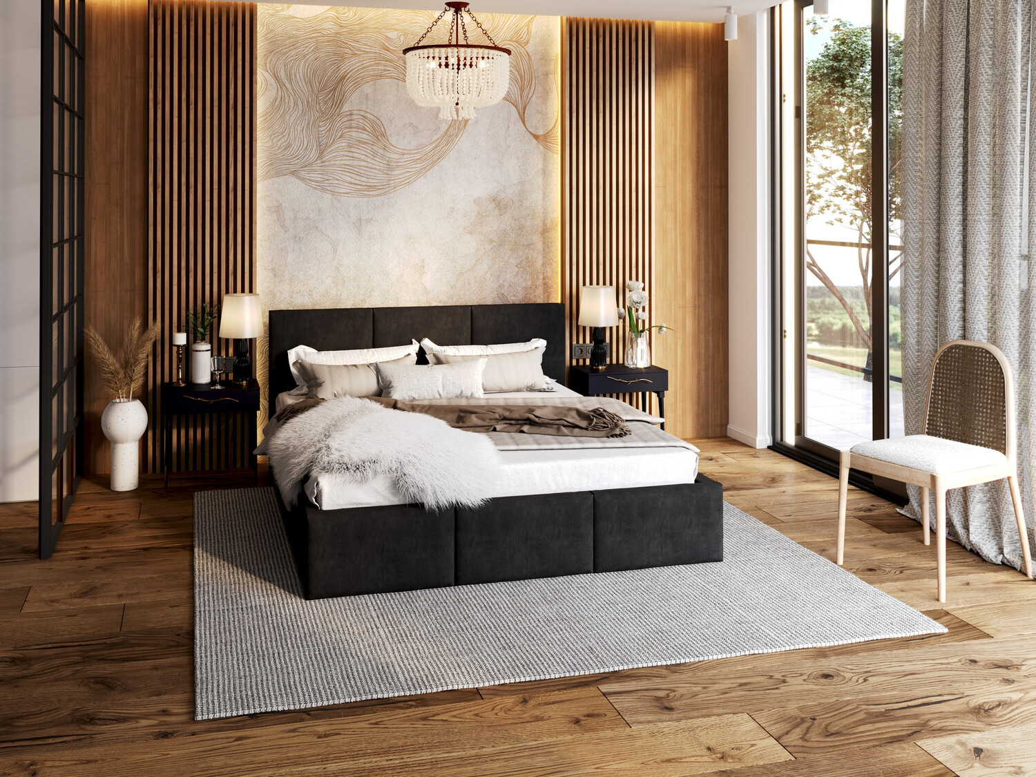 Bed Fairfield 109 (Zwart)