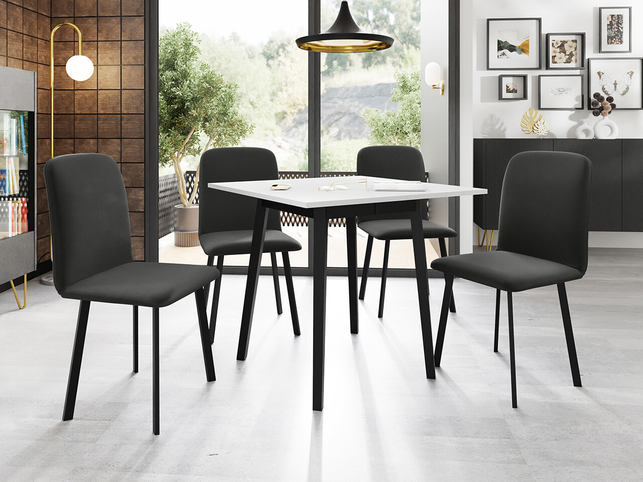Tafel Edmond 109 (Wit + Zwart)