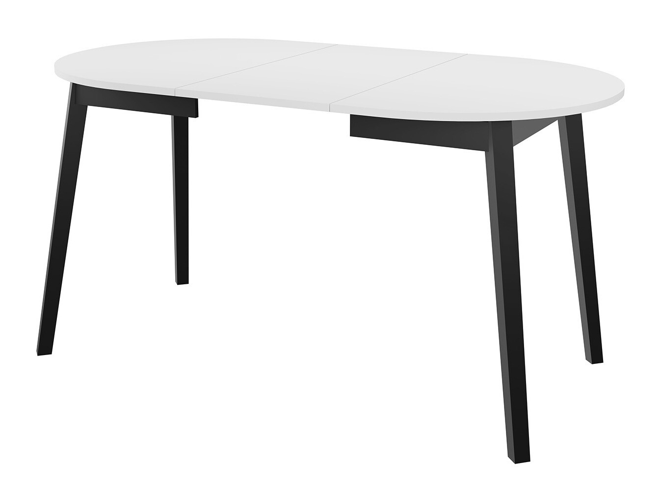 Tafel Edmond 112 (Grijs marmer + Zwart)