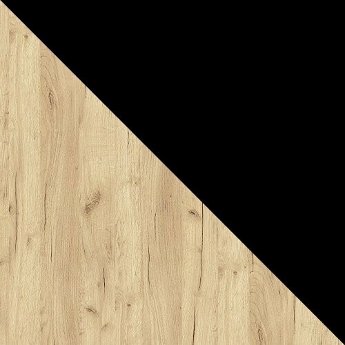 Eetkamerset Edmond 116 (Ambachtelijke gouden eik + Zwart)