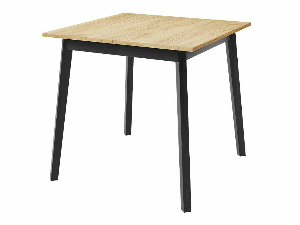 Eetkamerset Edmond 116 (Ambachtelijke gouden eik + Zwart)