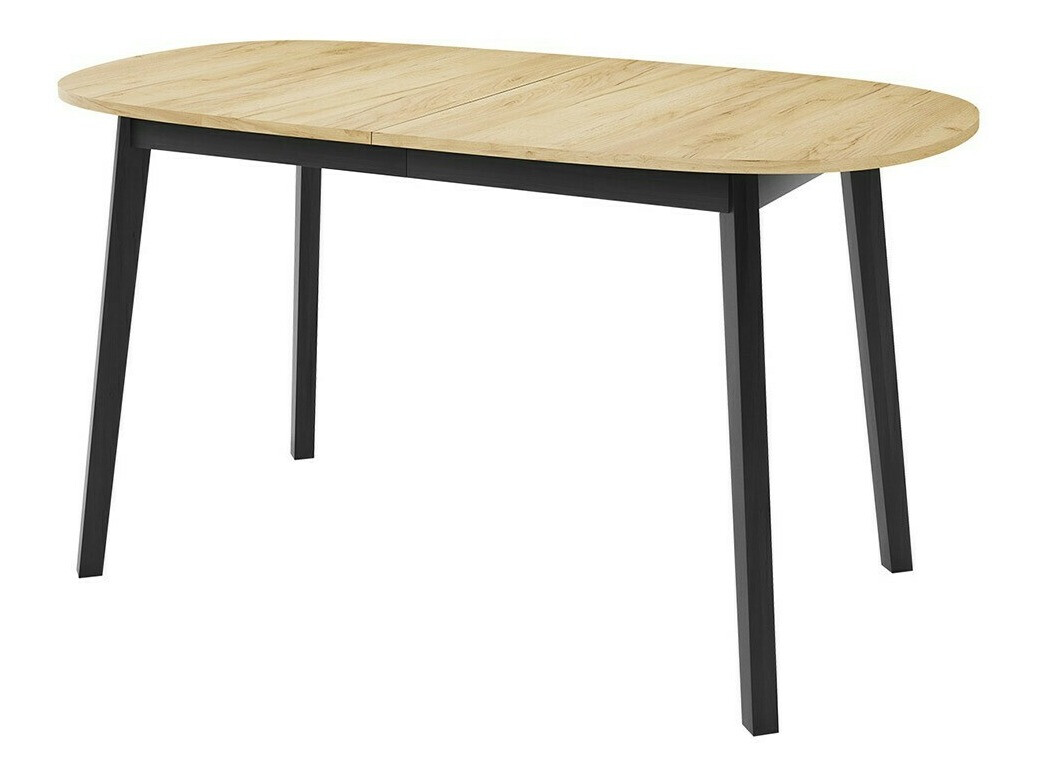 Eetkamerset Edmond 121 (Ambachtelijke gouden eik + Zwart)