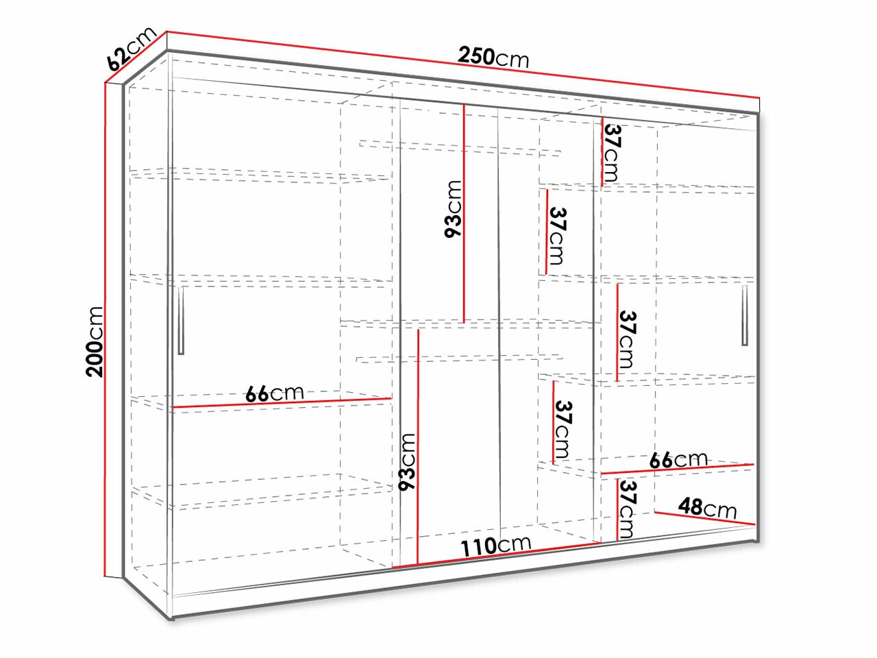 Kledingkast Hartford 466