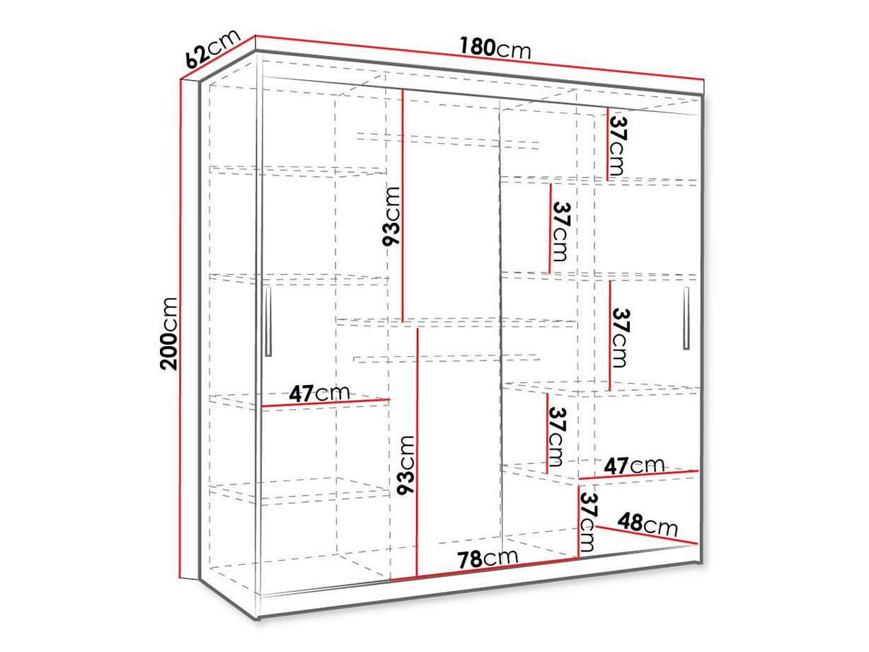 Kledingkast Hartford 468