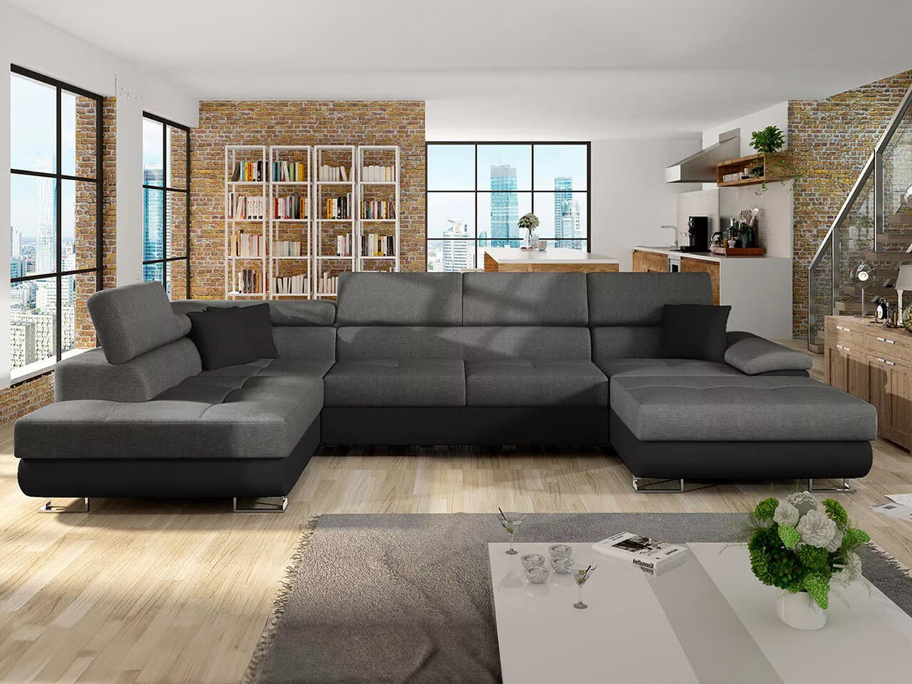 Hoekbank Comfivo Ruta IV (Soft 011 + Lux 06 + Soft 011)