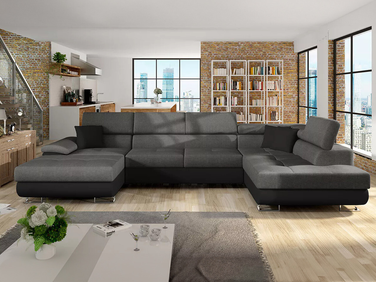 Hoekbank Comfivo Ruta IV (Soft 011 + Lux 06 + Soft 011)