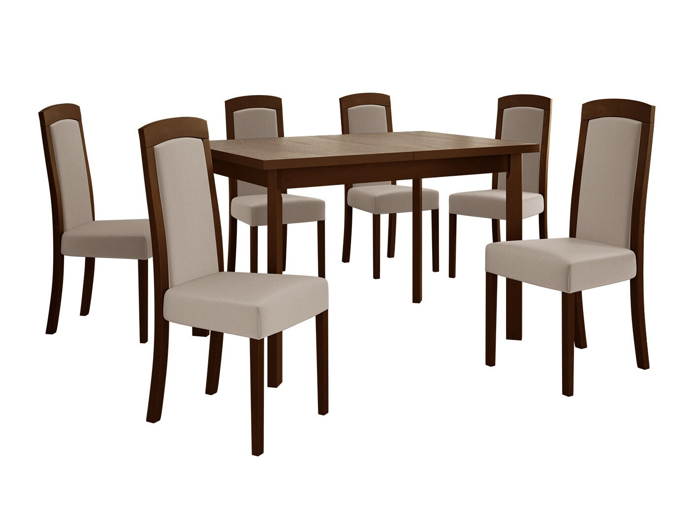 Eetkamerset Victorville 351 (Notenhout)