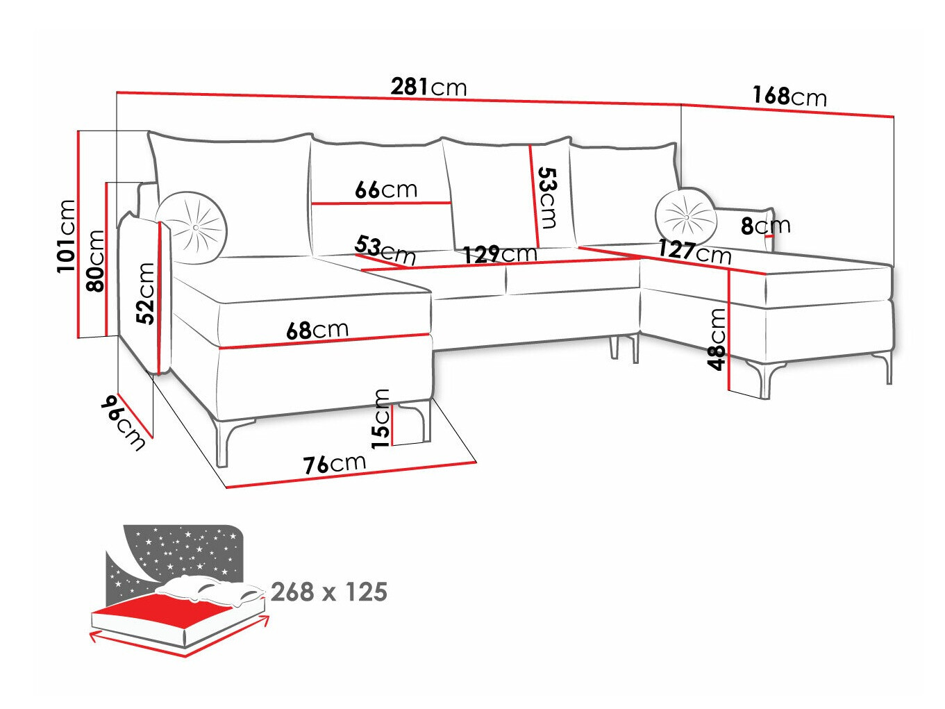Hoekbank Clovis 111 (Manila 25)