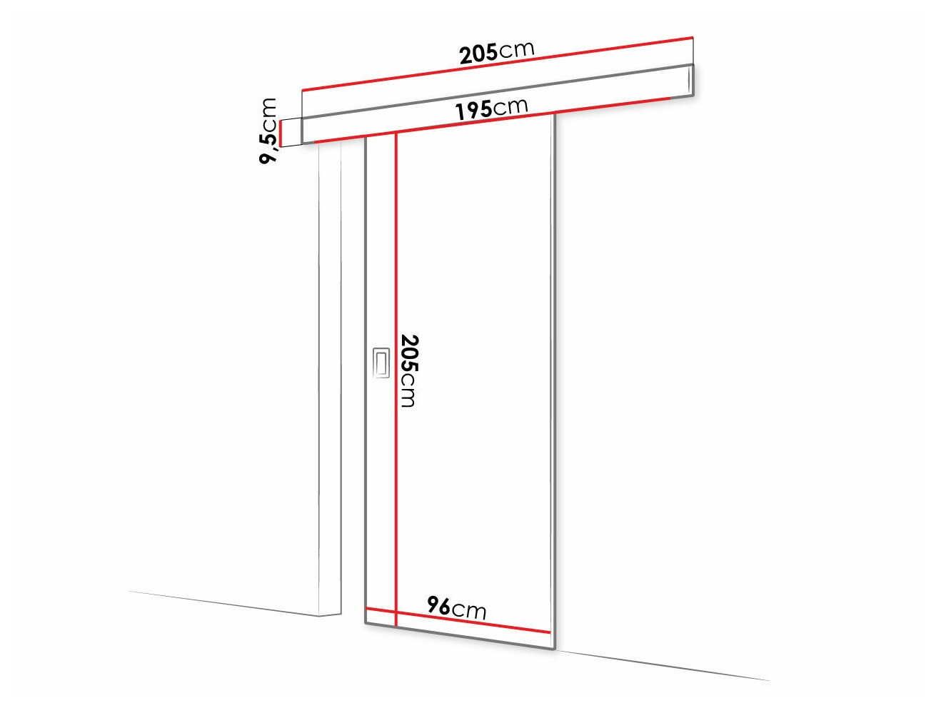 Schuifdeur Dover 169 (Donker essen)
