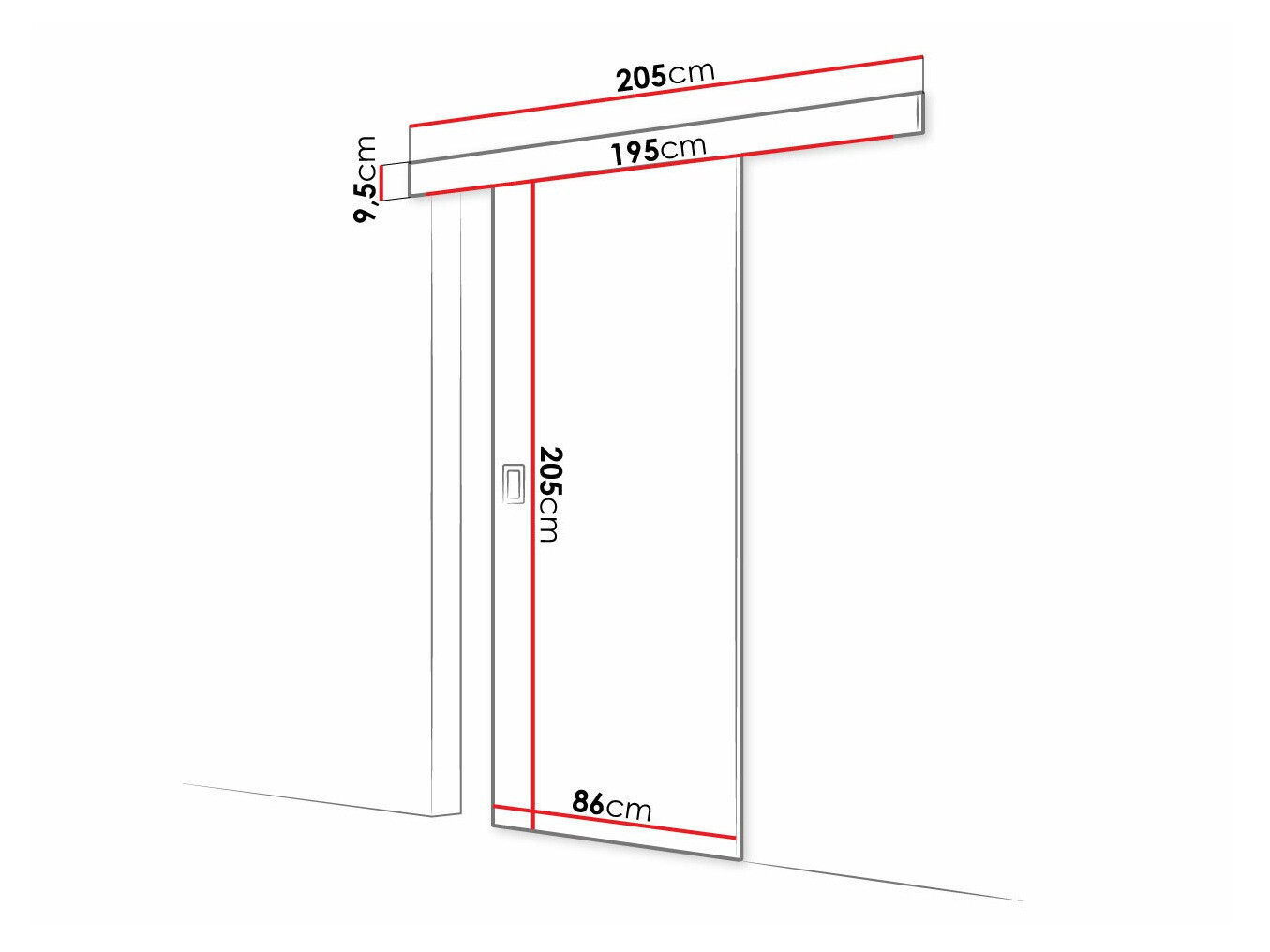 Schuifdeuren Dover 168 (Wit)