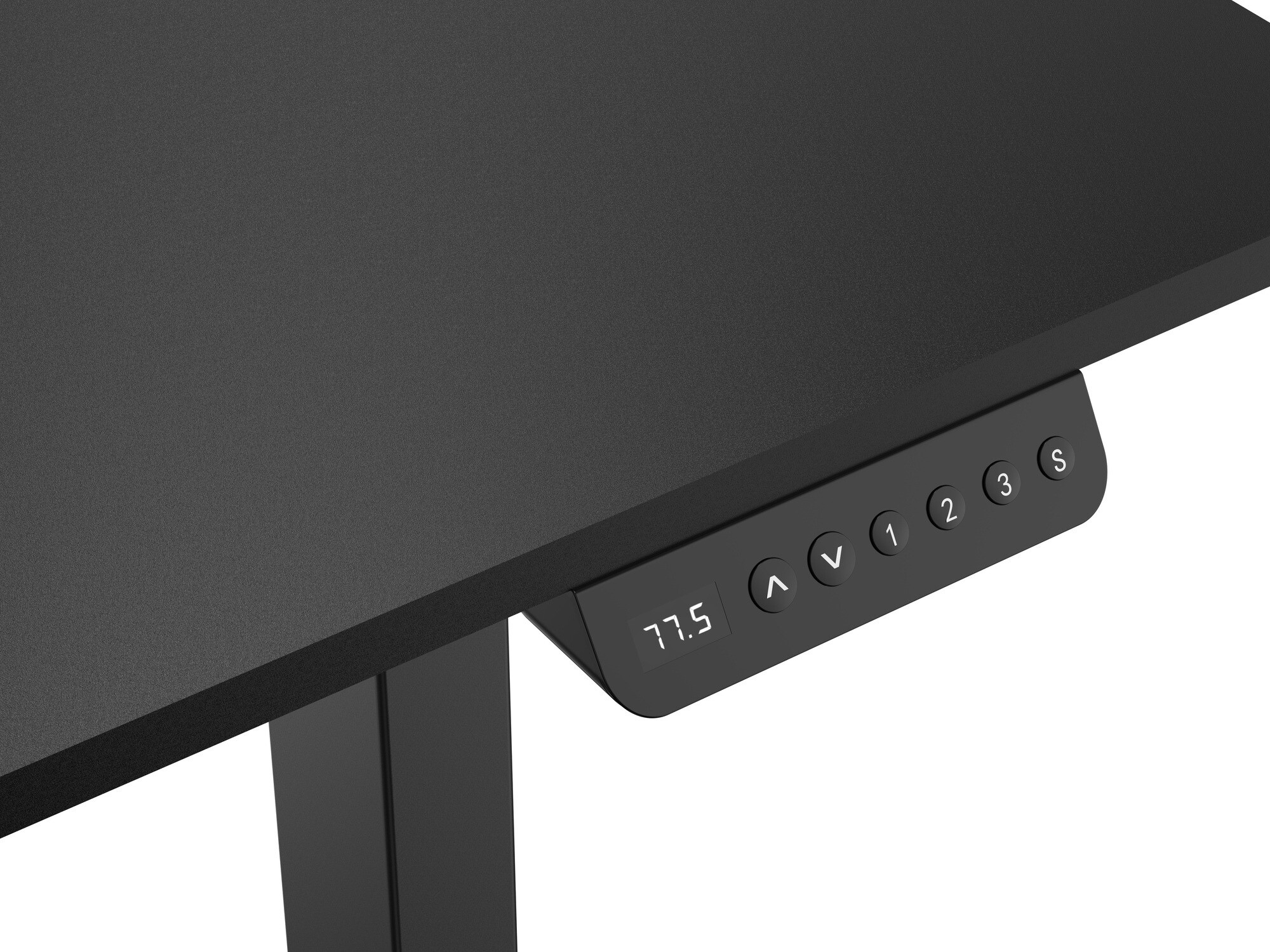 In hoogte verstelbaar bureau Lodi 100 (Zwart)