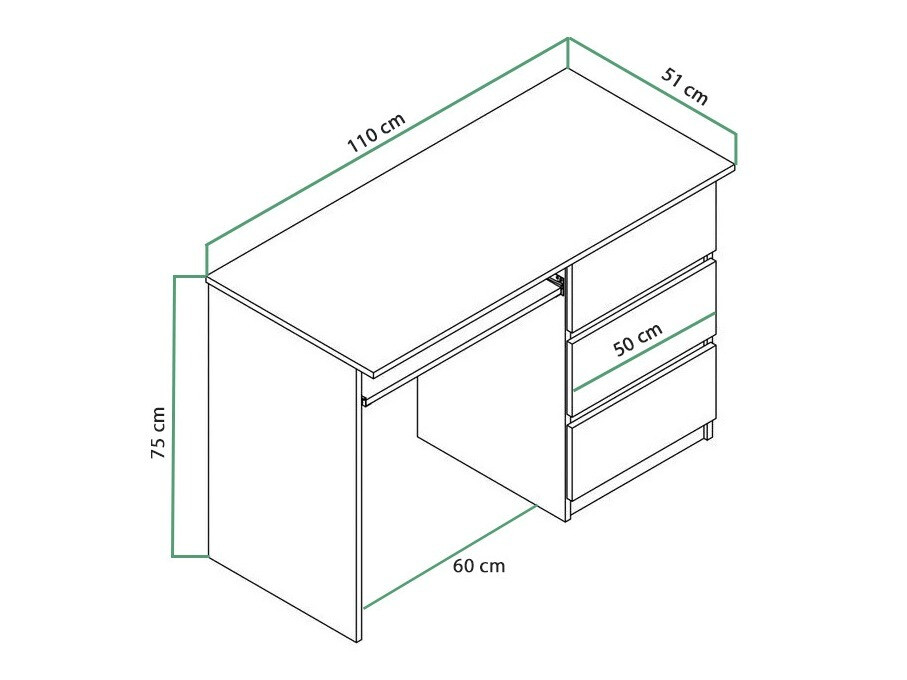 Bureau Cirdora 108 (Wit)