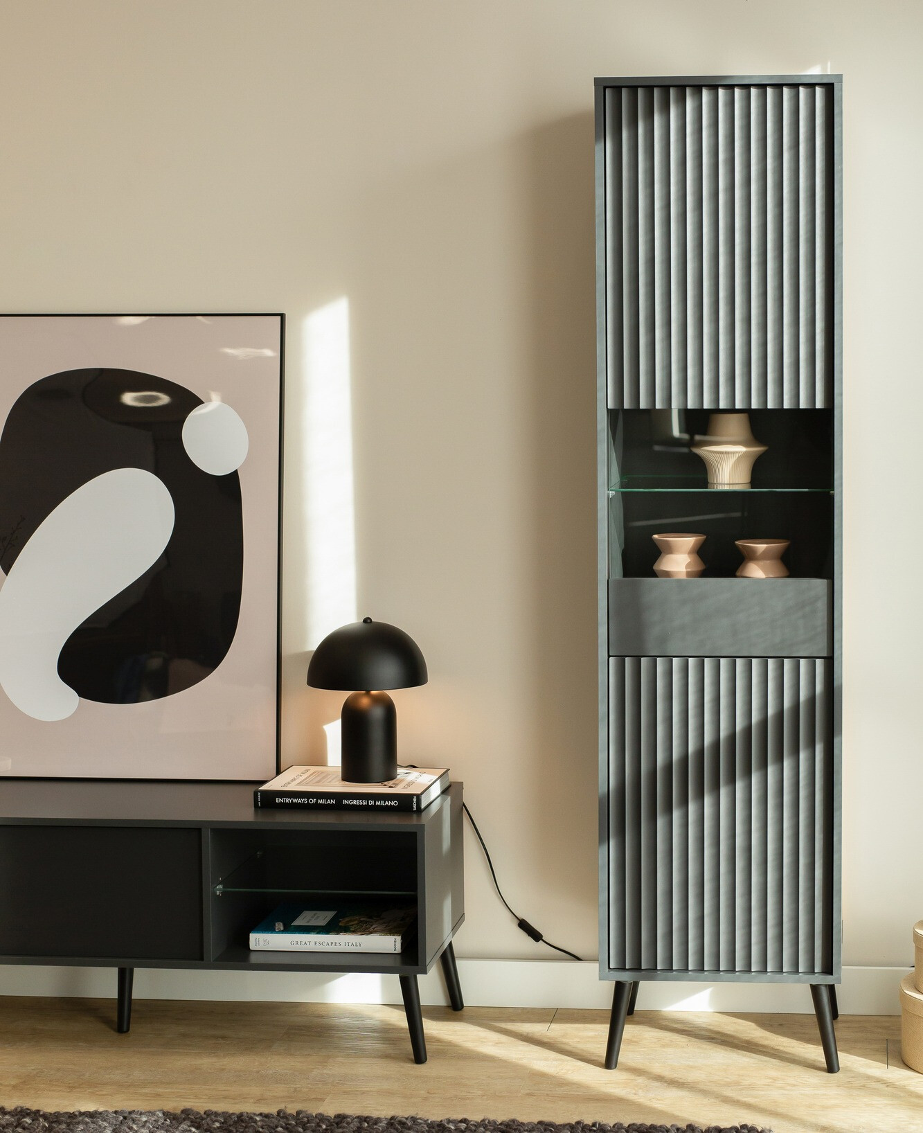 Boekenkast Cirferi 107 (Antraciet)