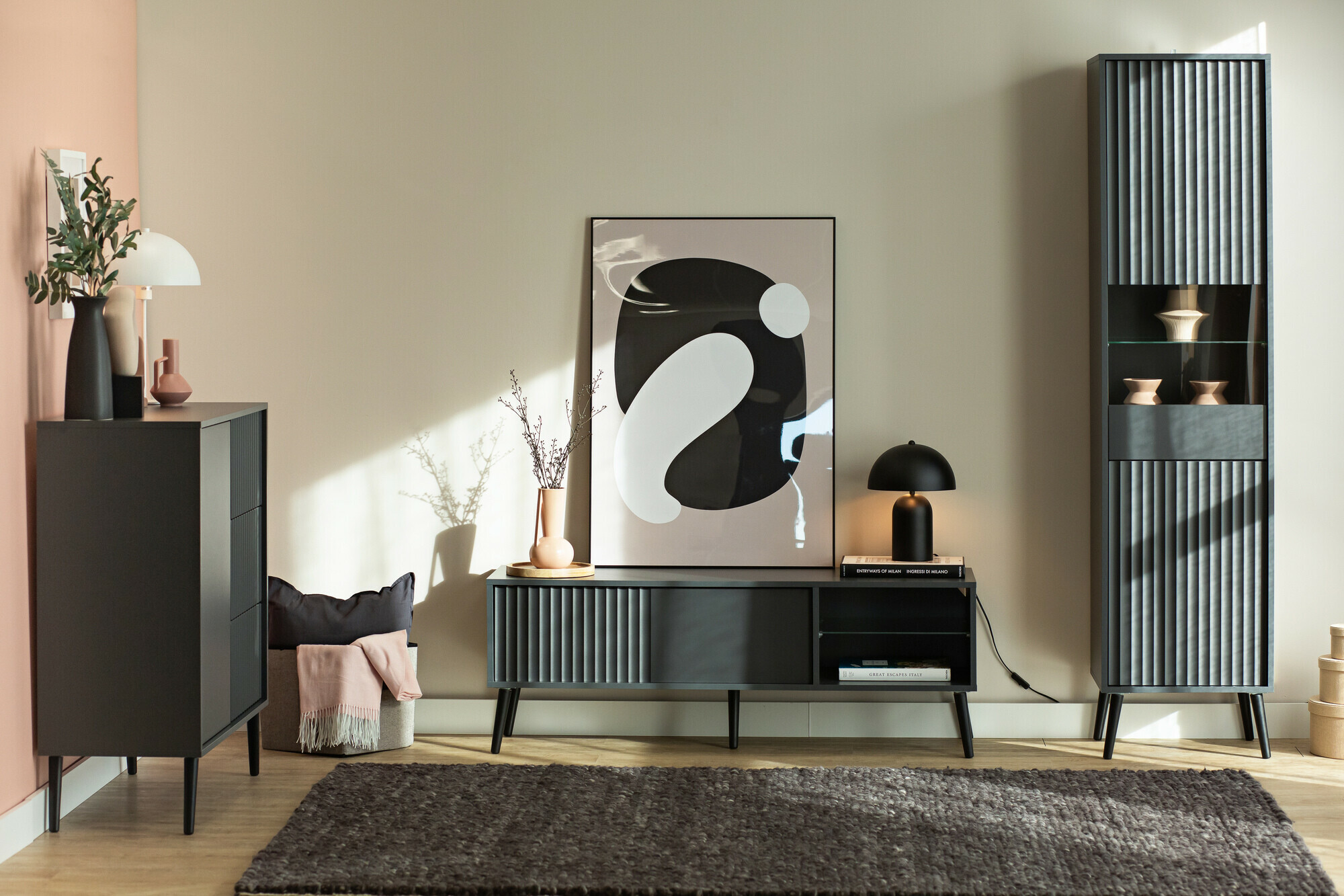 Boekenkast Cirferi 107 (Antraciet)