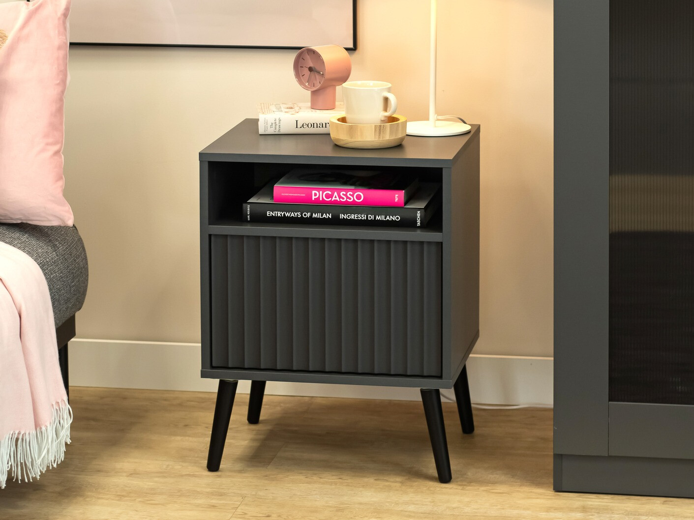 Nachtkastje Cirferi 106 (Antraciet)