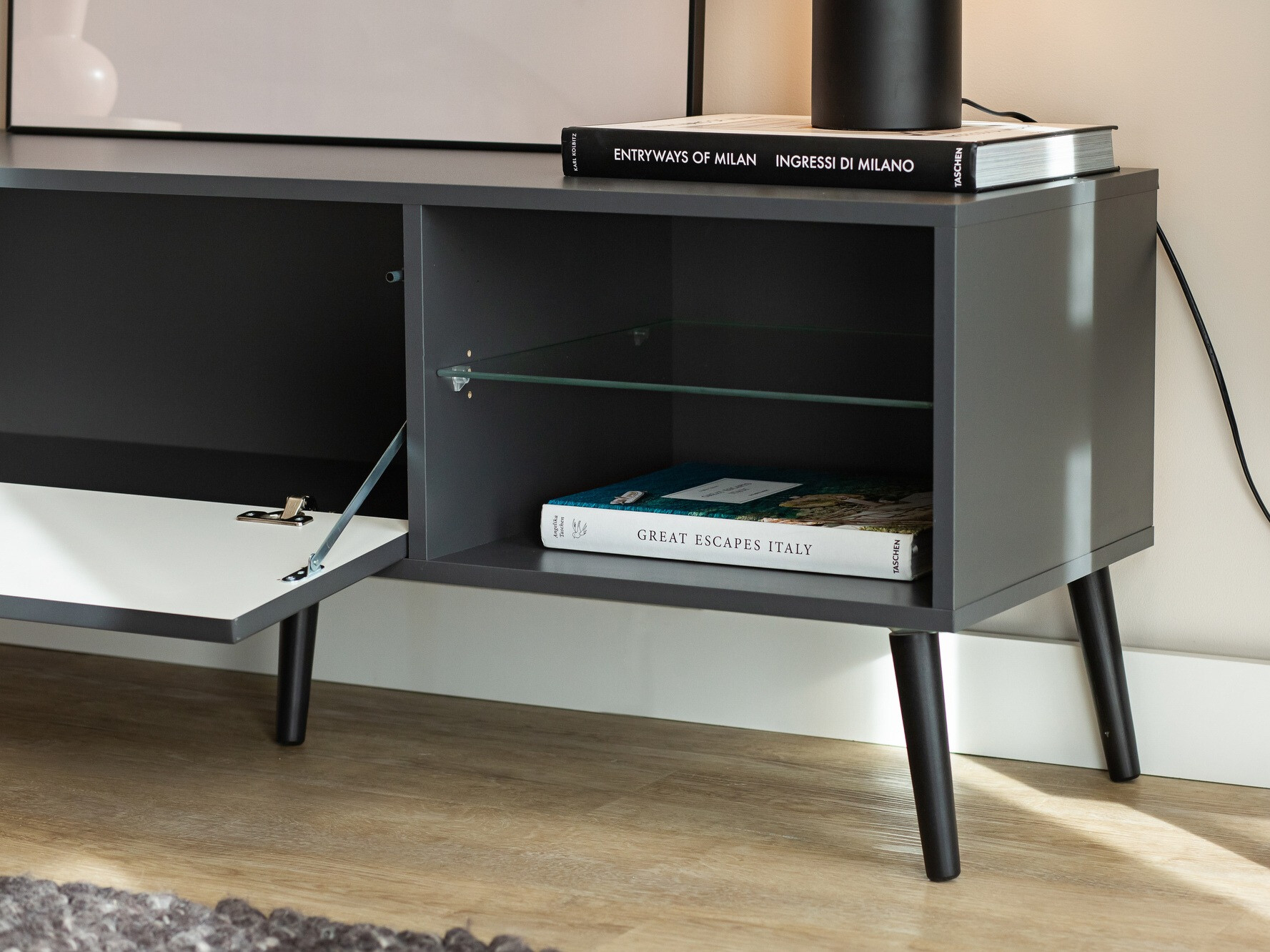 TV-meubel Cirferi 104 (Antraciet)