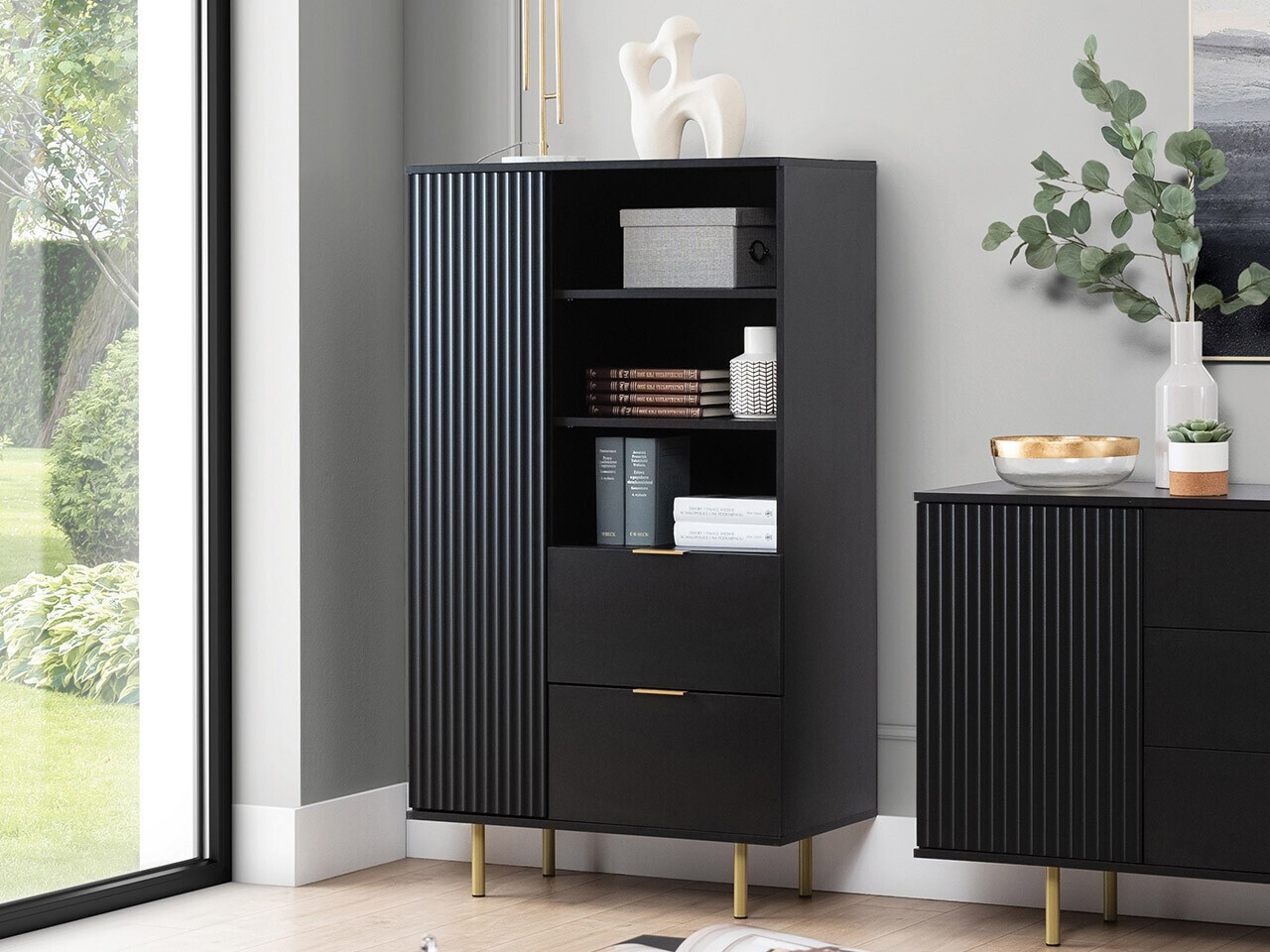 Boekenkast Virdomi 103 (Zwart)