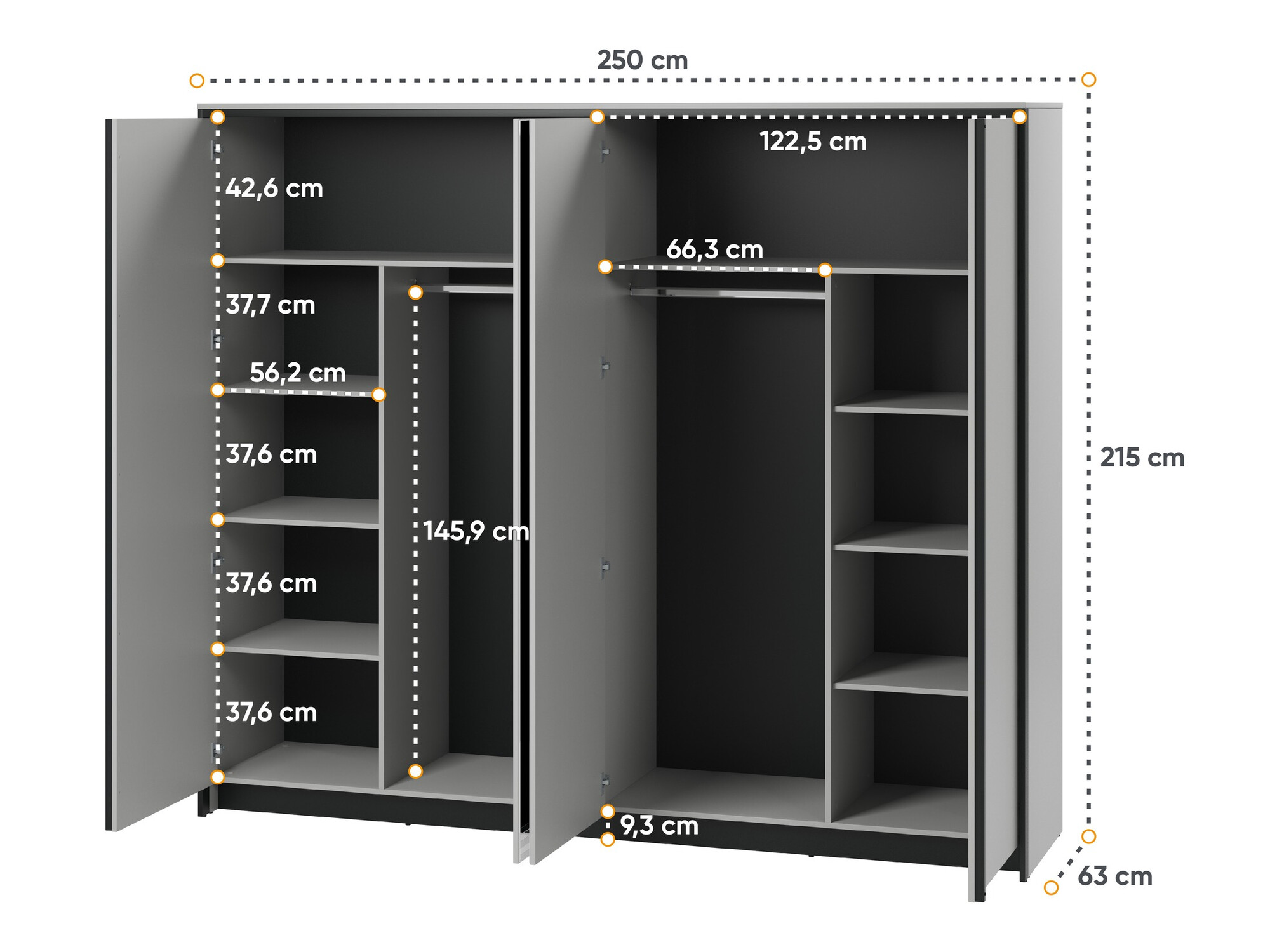Kledingkast Almela 100