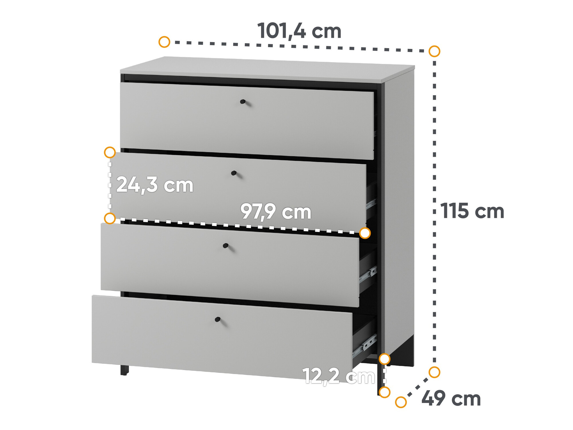 Slaapkamer set Almela 105 (Aanwezig)