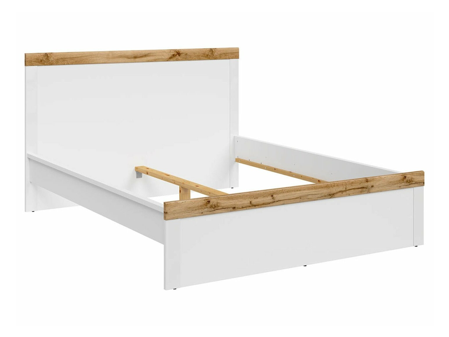 Bed Sonsoru 138 (Wit + Eiken)