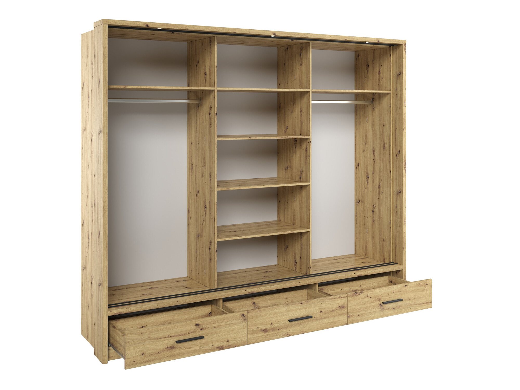 Kledingkast Fresno 100 (Artisan eiken)