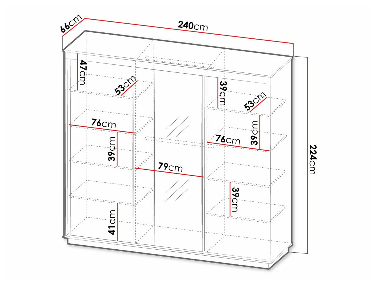 Kledingkast Tenodeu 123