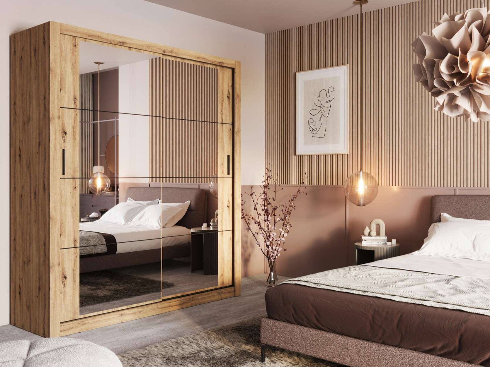 Kledingkast Fresno 102 (Artisan eiken)