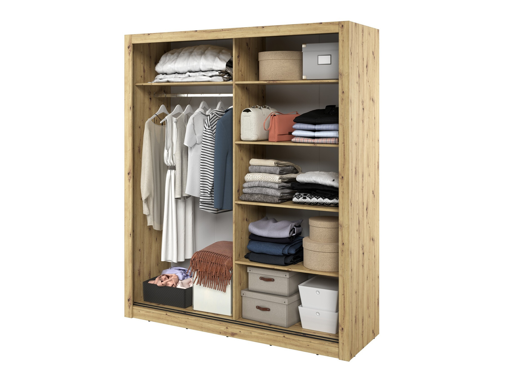 Kledingkast Fresno 102 (Artisan eiken)