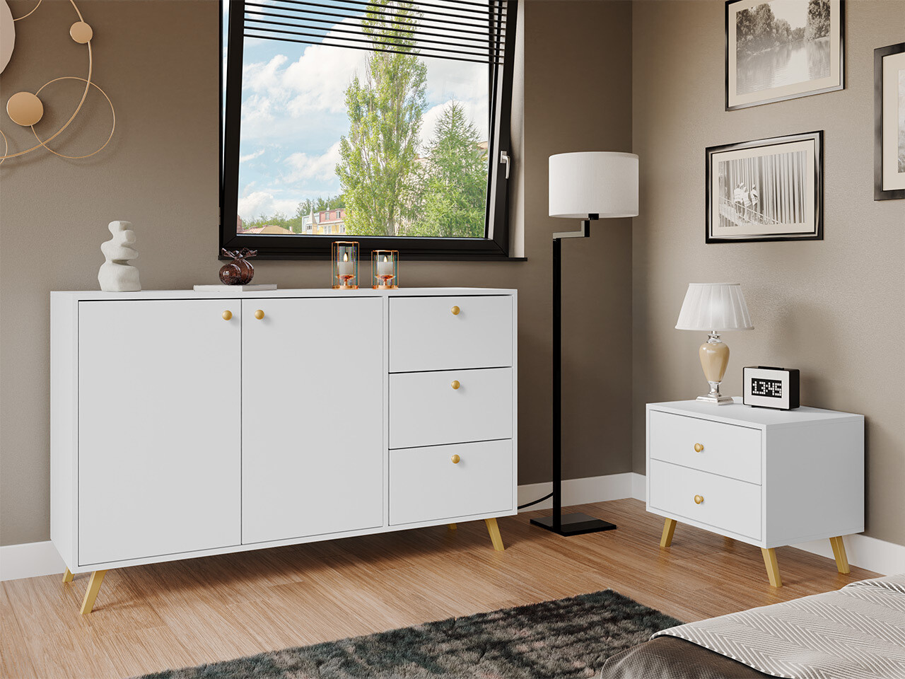 Nachtkastje Monfera 101 (Wit)