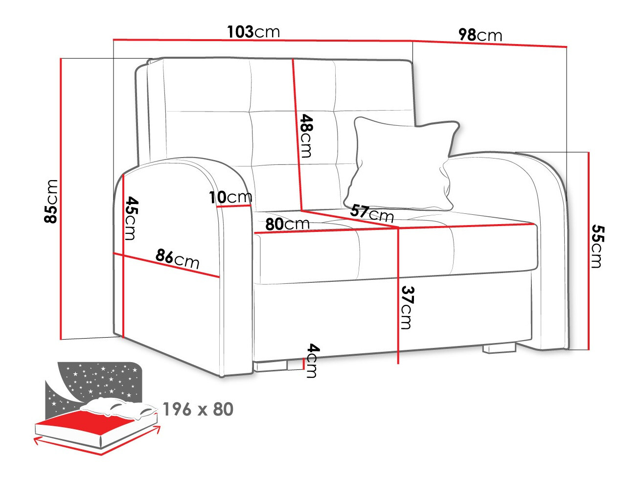 Fauteuil Columbus 114 (Kronos 19)