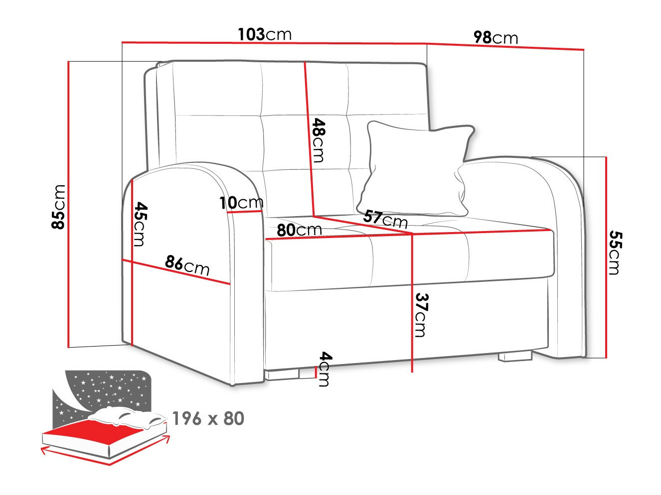 Fauteuil Columbus 114 (Kronos 22)
