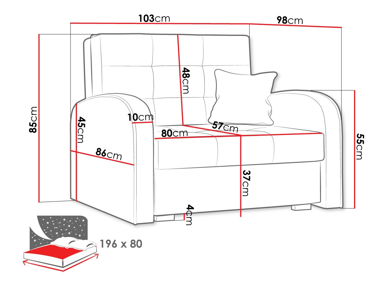 Fauteuil Columbus 114 (Kronos 26)