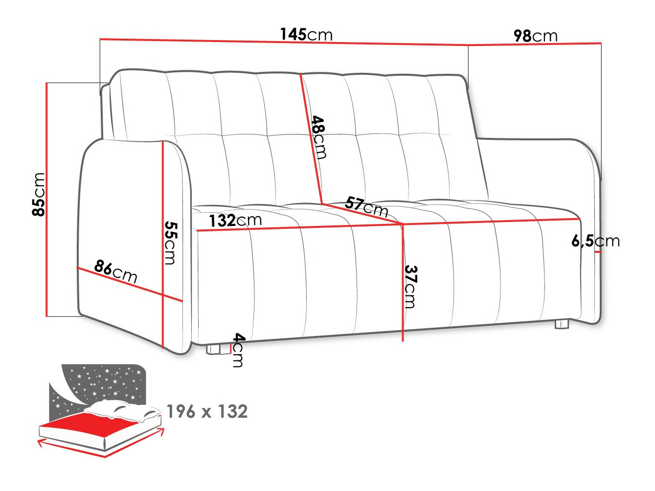 Slaapbank Aquarin III (Paros 3)