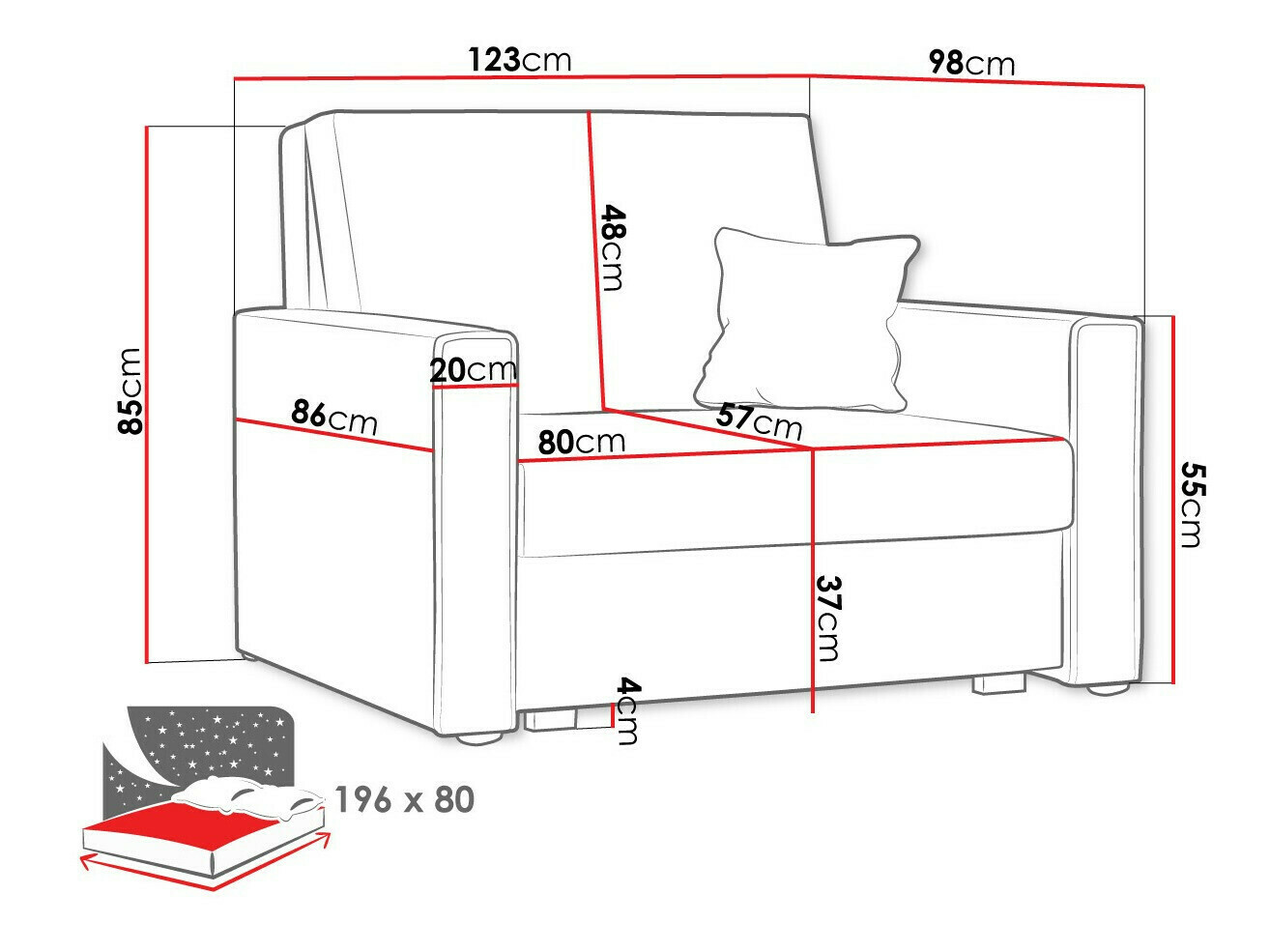 Fauteuil Clarlen I (Poso 125)