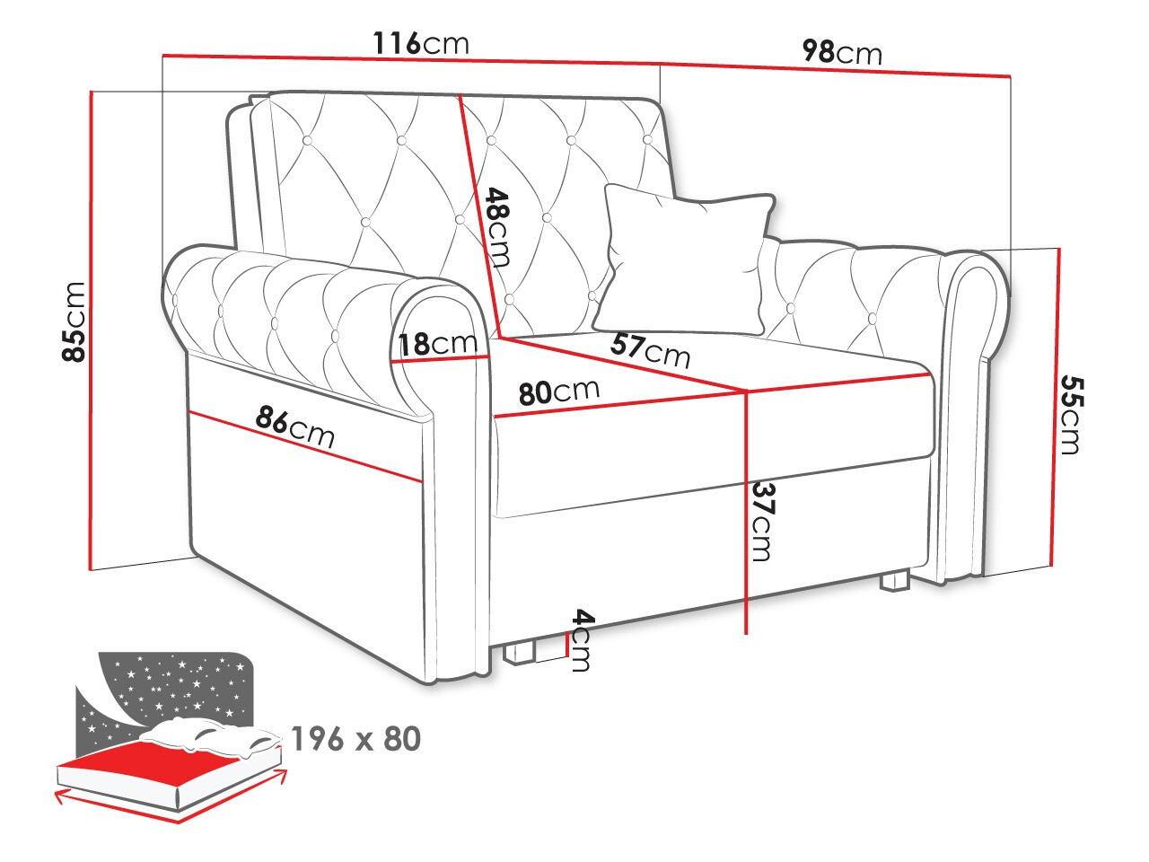 Fauteuil Columbus 200 (Kronos 09)