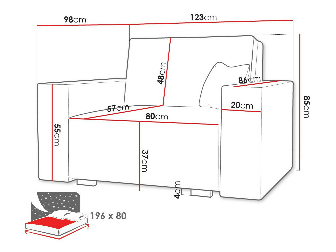 Fauteuil Serora I (Neve 80)