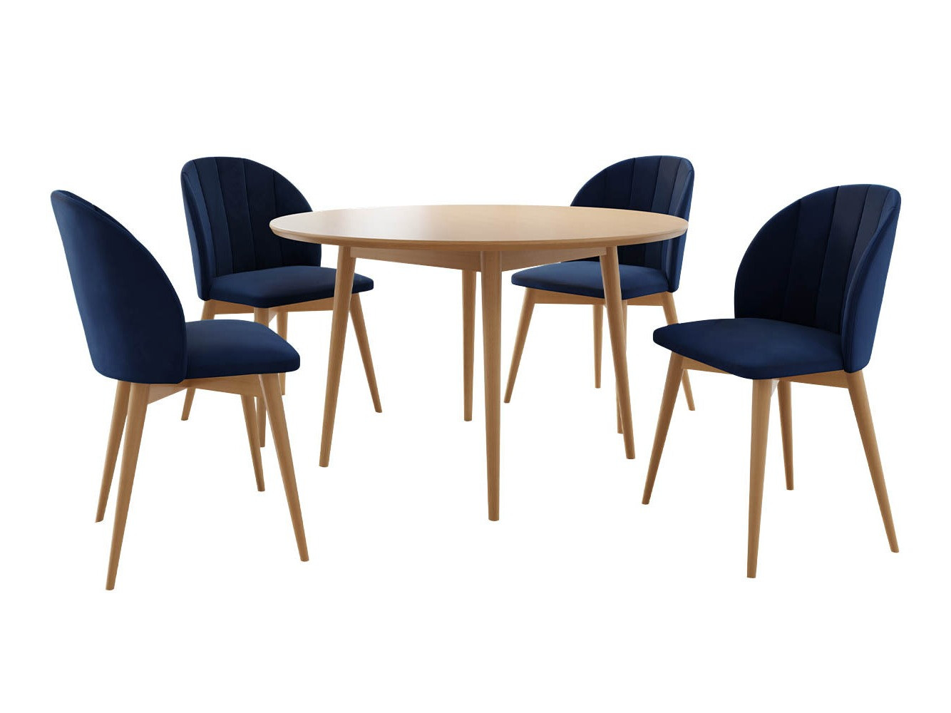 Eetkamerset Racine 127 (Bruin + Magic Velvet 2216)