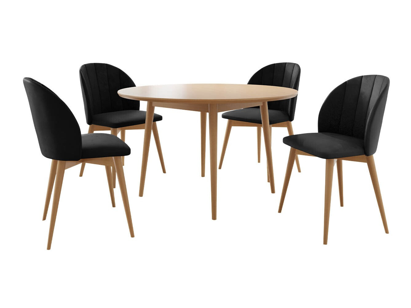 Eetkamerset Racine 127 (Bruin + Magic Velvet 2219)