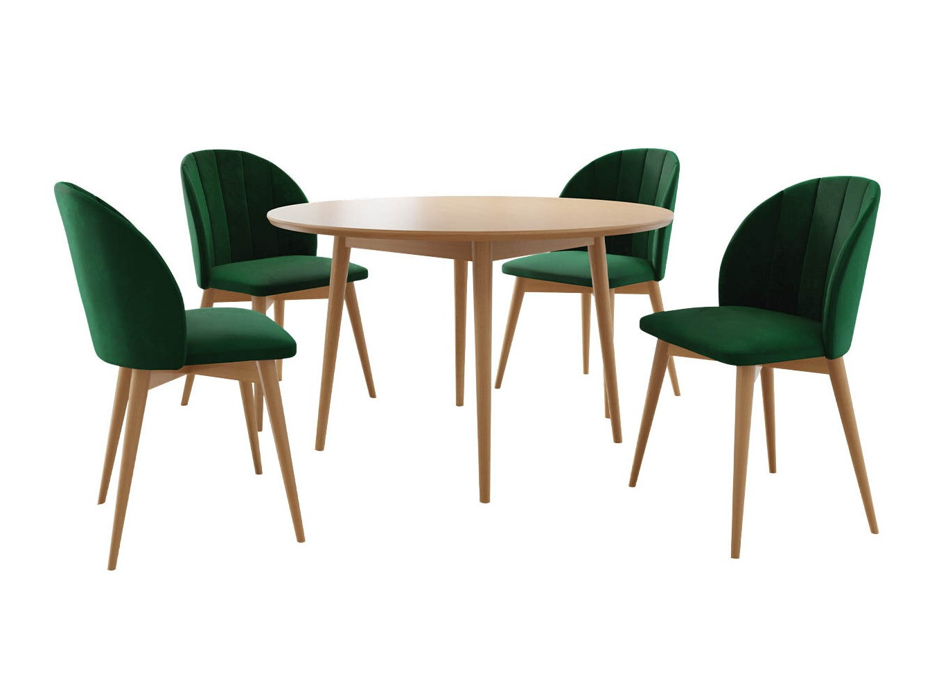 Eetkamerset Racine 127 (Bruin + Magic Velvet 2225)