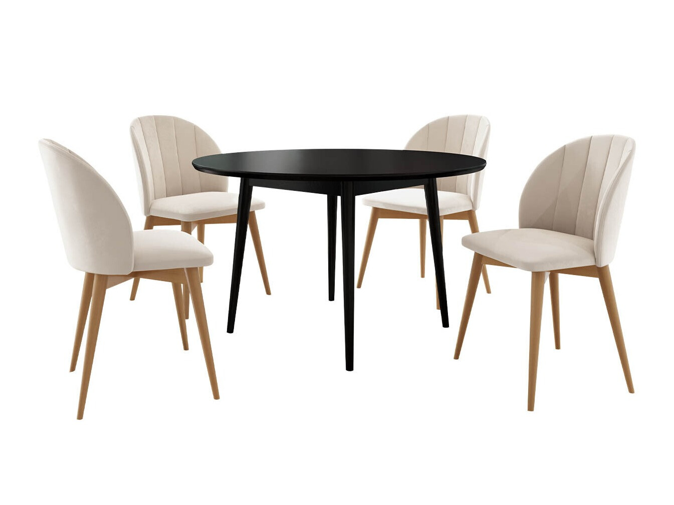 Eetkamerset Racine 127 (Bruin + Magic Velvet 2250)