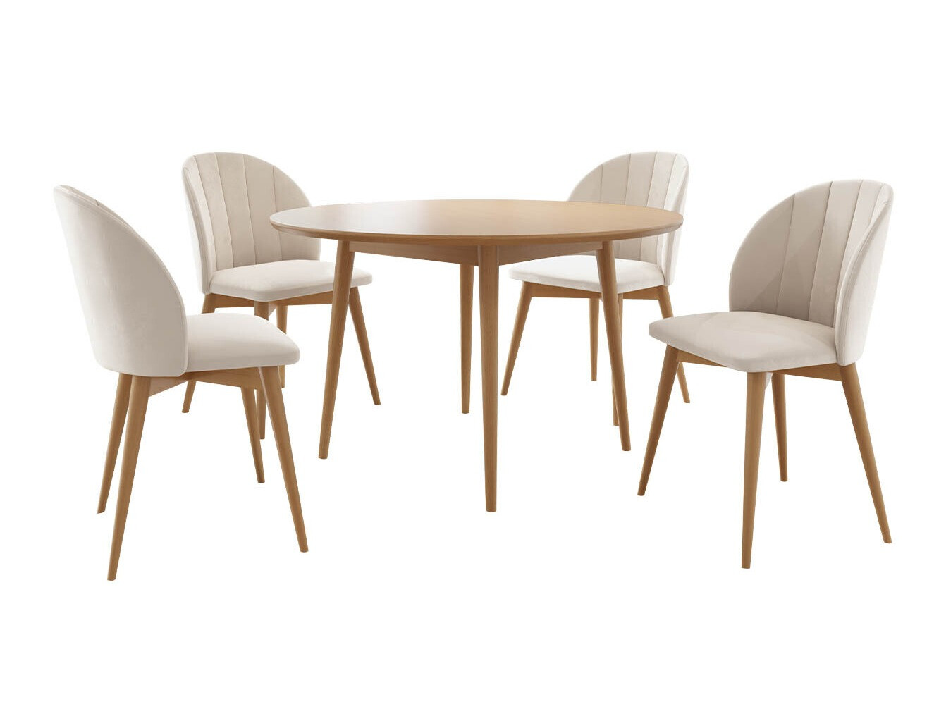 Eetkamerset Racine 127 (Bruin + Magic Velvet 2250)