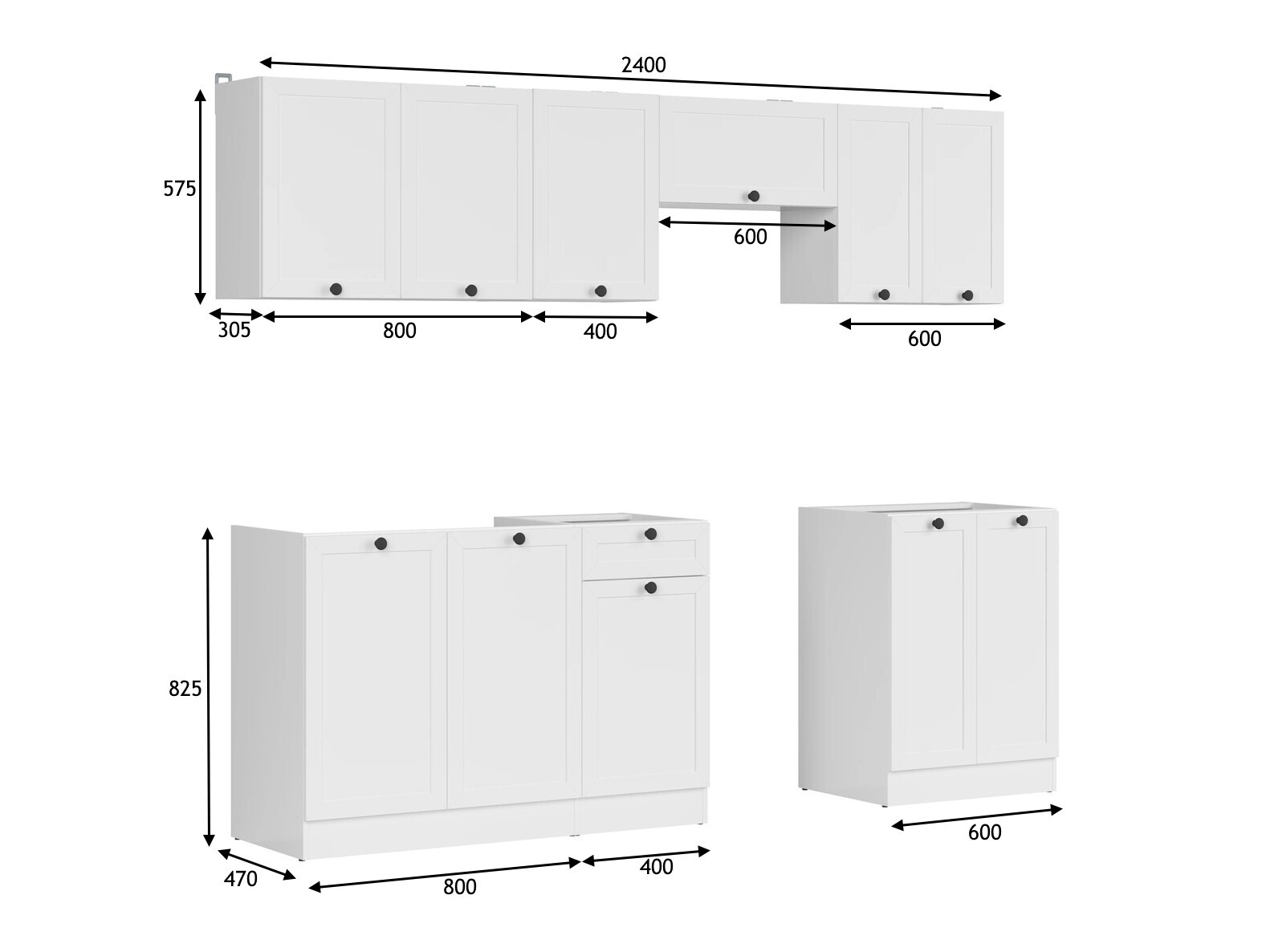 Modulaire keukenset Classic White 119