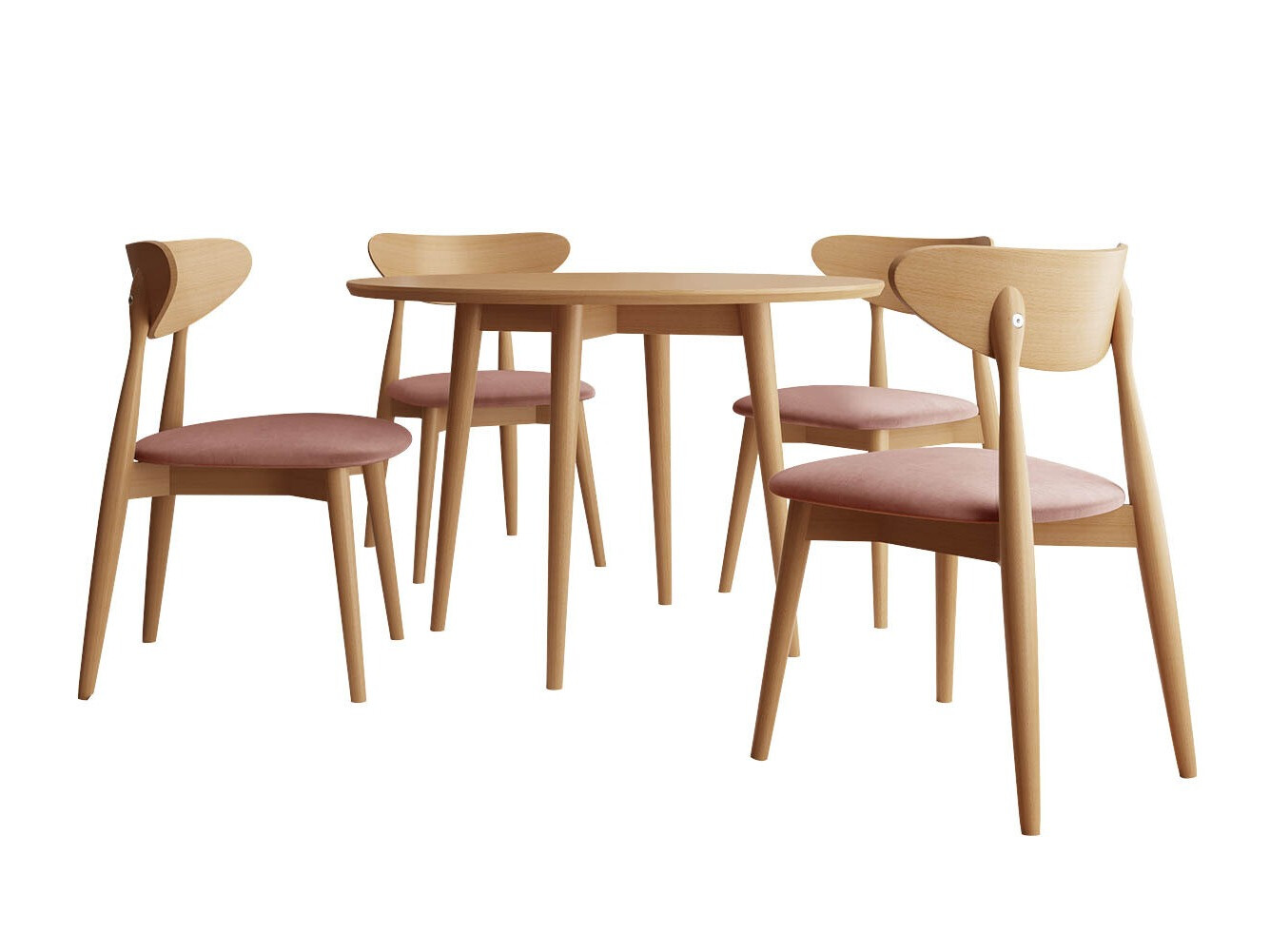 Eetkamerset Racine 124 (Bruin)