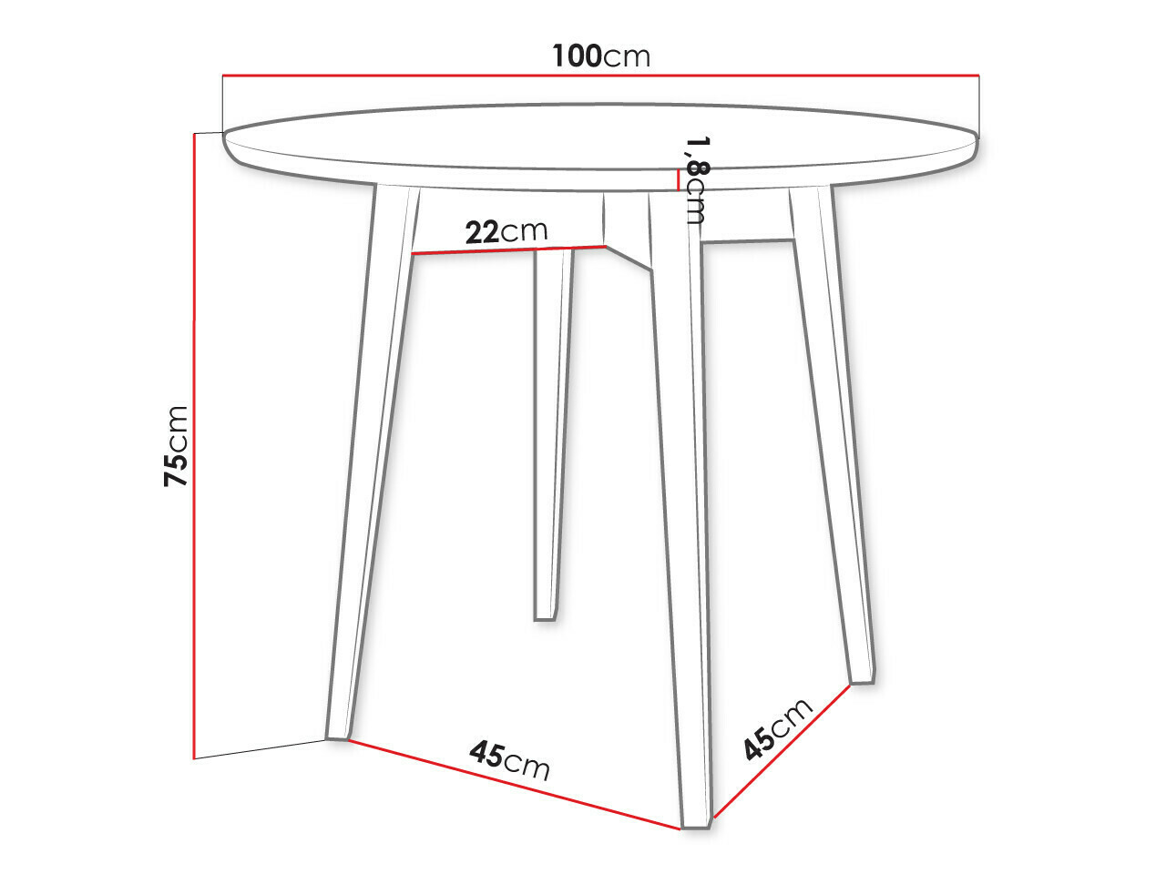 Eetkamerset Racine 124 (Zwart)
