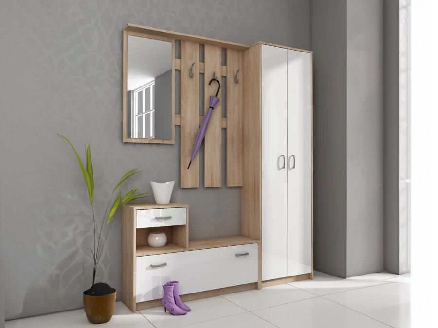 Gangmeubelset Gilroy 106 (Sonoma eik + Wit)