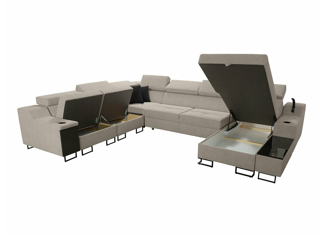 Hoekbank Sarasota 160 (Uttario Velvet 2979 + Uttario Velvet 2980)