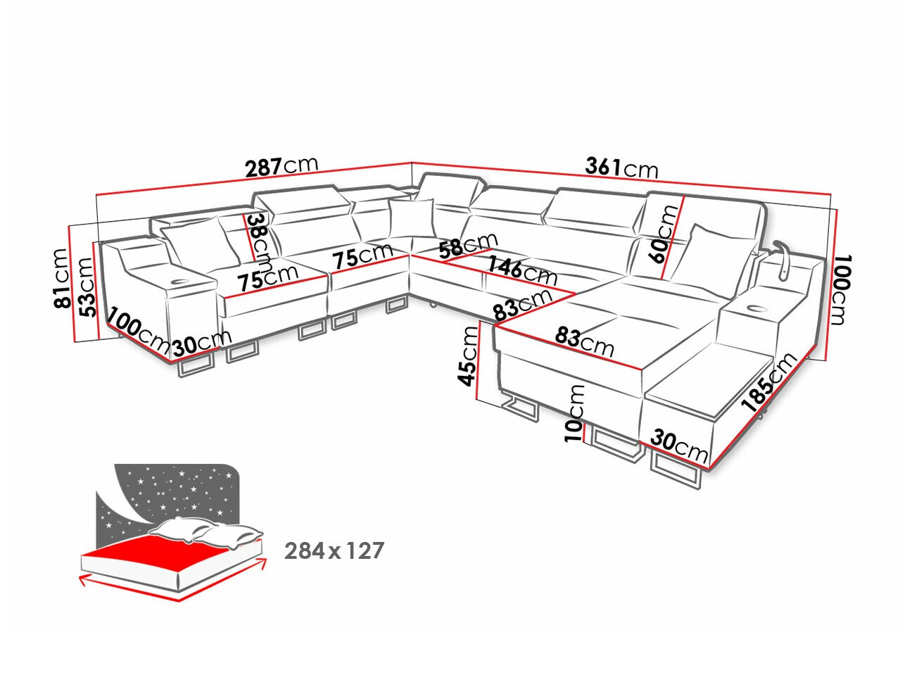Hoekbank Sarasota 160 (Uttario Velvet 2980 + Uttario Velvet 2973)